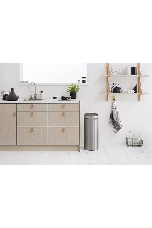 Evrekala Shop Çöp Kutusu Seti Dokunmatik 30 Lt Ve Pedallı 3 Litre Home Trash Bin Set - 4