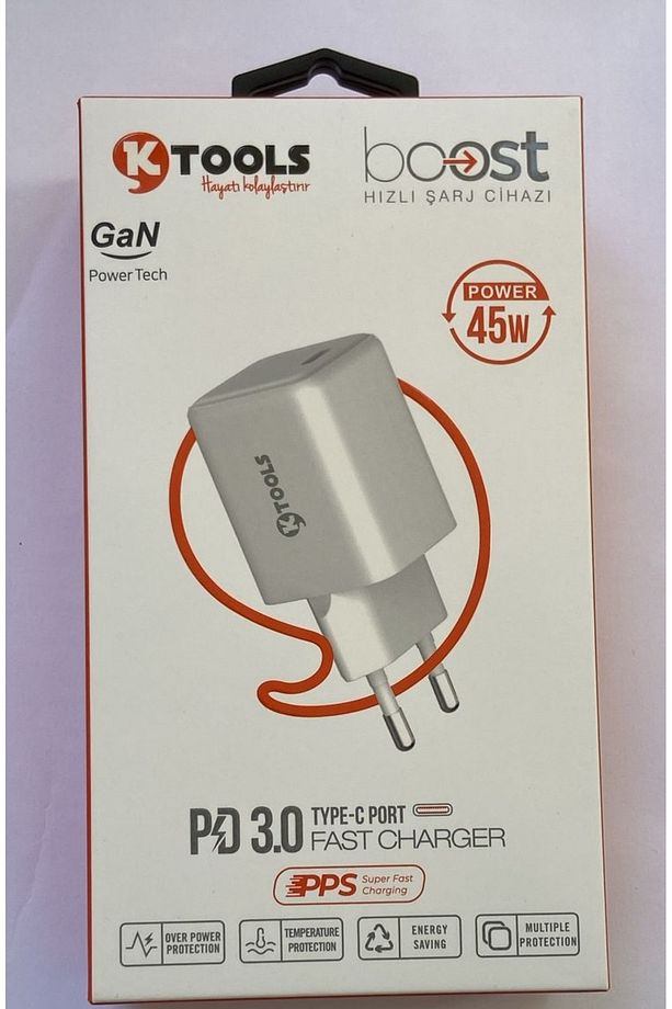 BOOST PD USB-C KABLOSUZ GAN CHARGER 45W - 2