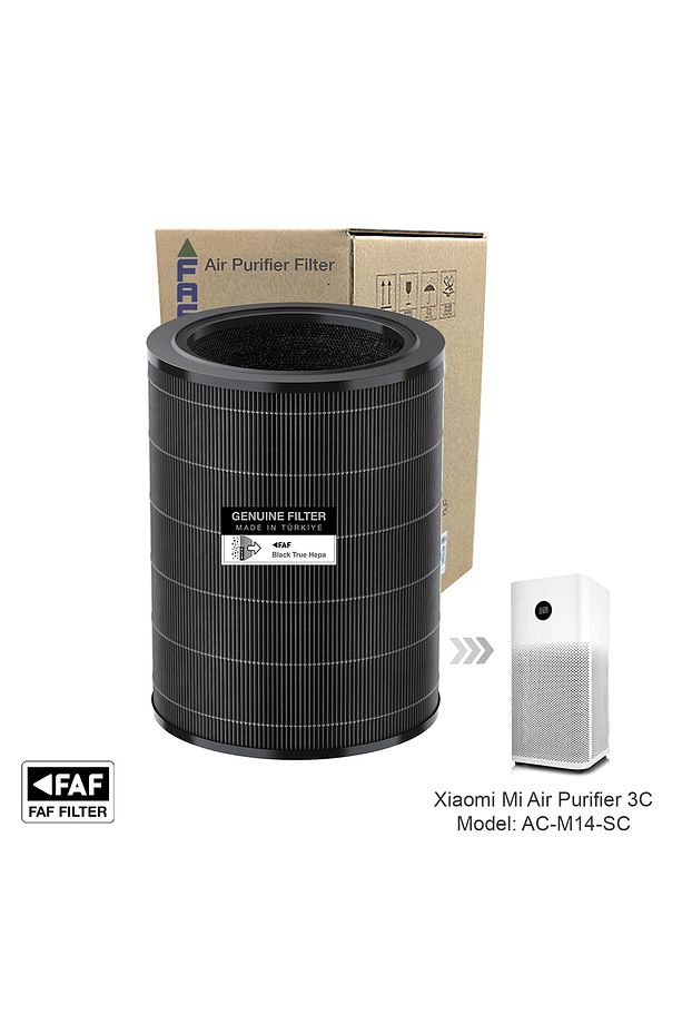 Model 3C Smoke True Hepa 14 Filtre Xiaomi Mi Uyumlu Air Purifier 3C Filtre Model: AC-M14-SC - 2