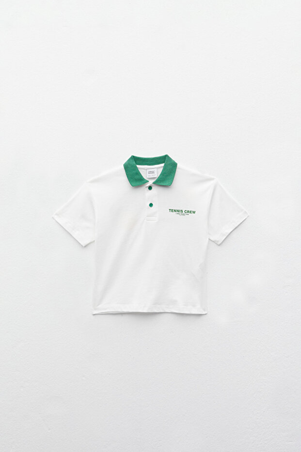 BOY'S POLO NECK T-SHIRT R-7649