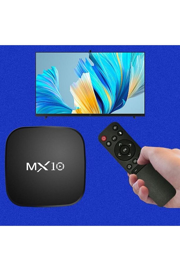 4K Android 11 Smart Tv Box + Stick Wifi Akıllı Tv Kutusu Ve Kumandası Medya Oynatıcı Mx10 Box - 2