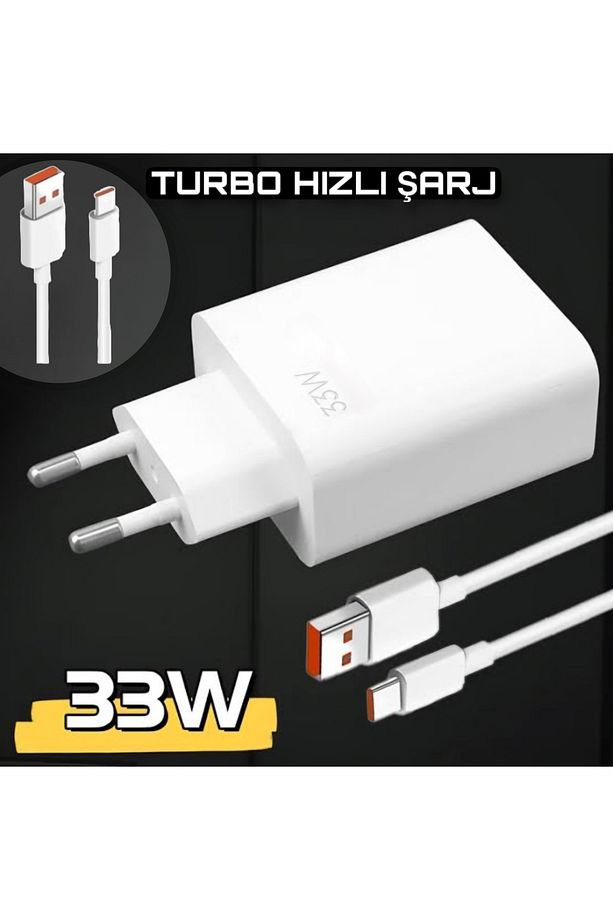 Type-c 33w (WATT) Hızlı Şarj Aleti Cihazı Adaptörü Ve Kablo (SET) - 1
