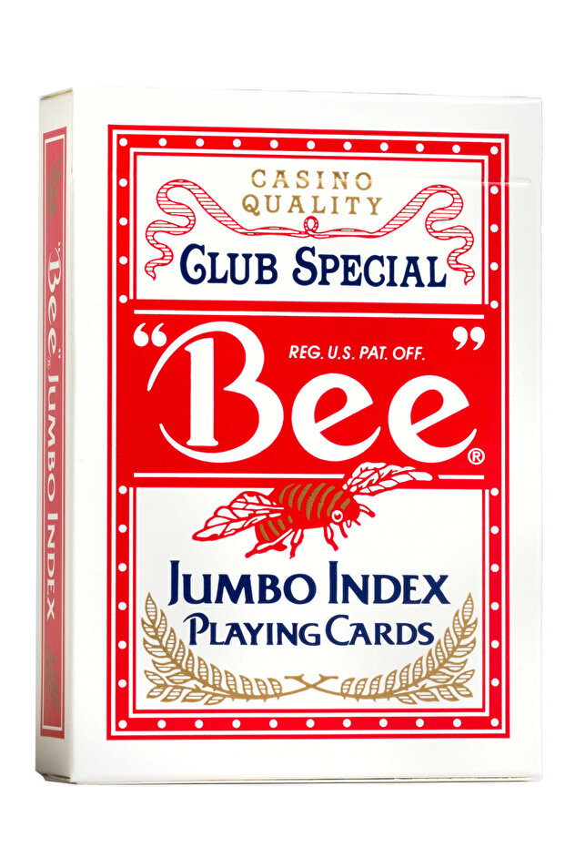 Jumbo Poker Diamond Back Game Card-Red Deck