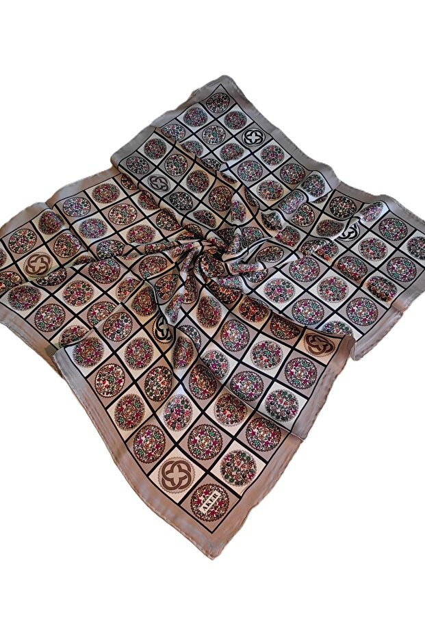 SILK CREPE SATIN SCARF 2024 SUMMER SEASON8864701-331