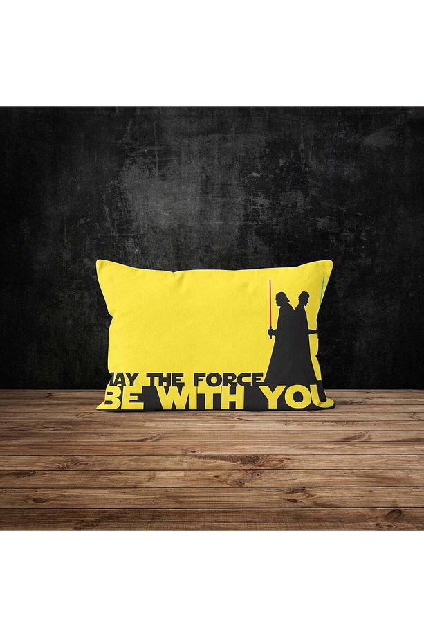 May The Force Be With You v2 - Star Wars Çift Taraflı Yastık Kılıfı - 2 Adet - 1