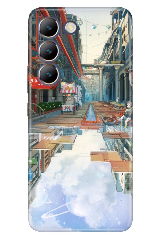 V30 Lite Compatible Case Patterned Printed Silicone 3D Anime