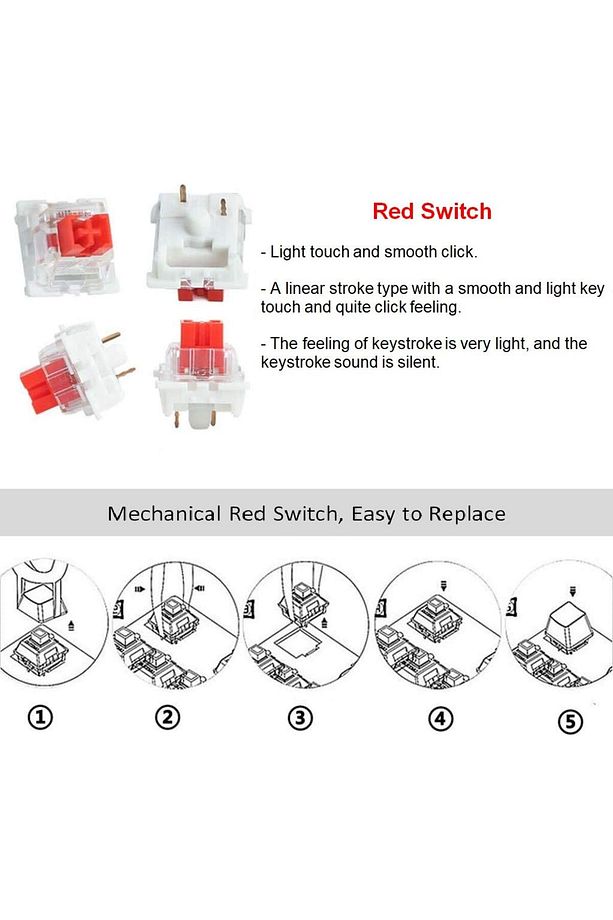 Leaven Red Switch-3 Pin (30 ADET) - 4