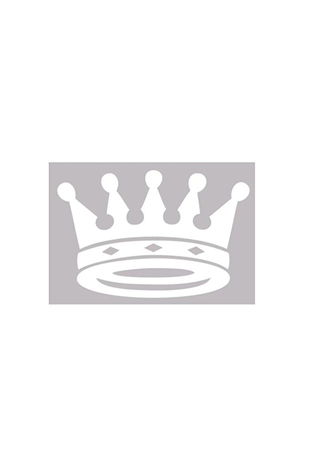 King's Crown Sticker White - King's Crown White Color Sticker 15x11 cm