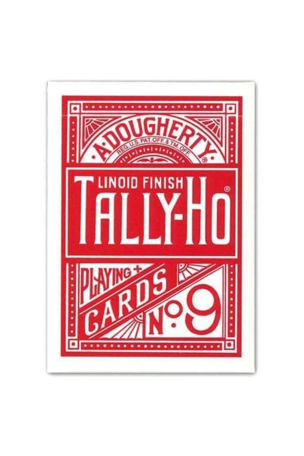 Tally Ho |   Fan Back Card - Red Playing Card