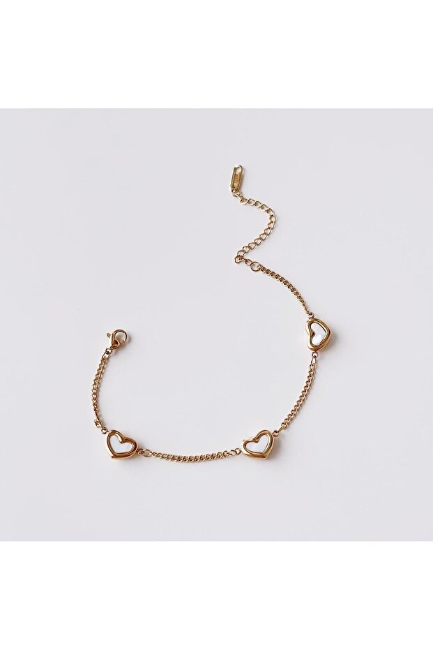 Minimal Heart Steel Bracelet