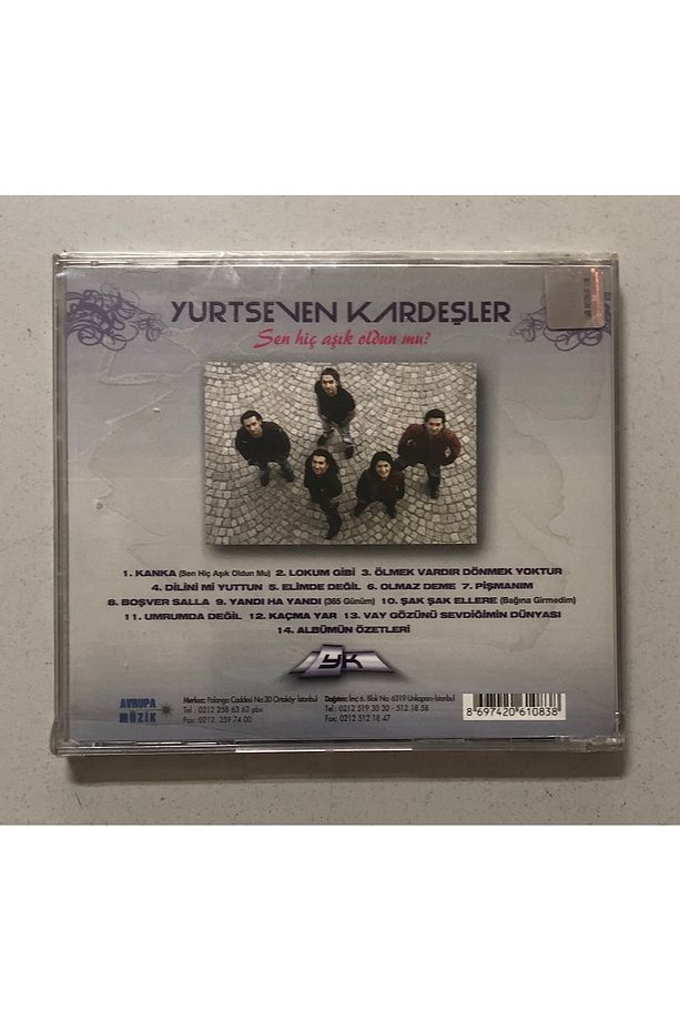 Yurtseven Kardeşler Sen Hiç Aşık Oldun Mu Cd (Jelatininde Sıfır Cd) - 2