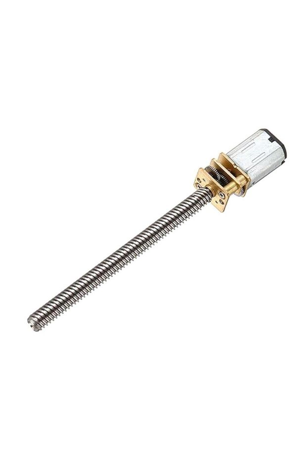 N20 6V DC 300 RPM M3x55 mm Mikro Metal Redüktörlü Uzun Şaftlı Motor - 3
