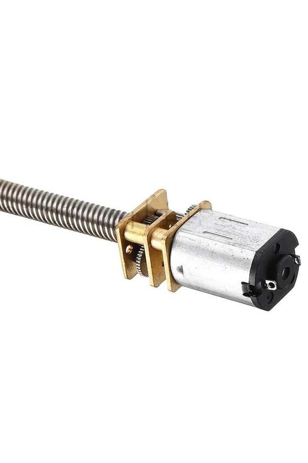 N20 6V DC 300 RPM M3x55 mm Mikro Metal Redüktörlü Uzun Şaftlı Motor - 4