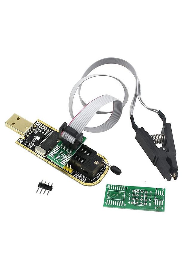 CH341A 24 25 Serisi BIOS USB Programcı Modülü ve 93CXX / 25CXX / 24CXX için SOIC8 SOP8 Test Klipsi - 2