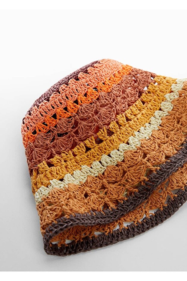 Doğal elyaflı bucket şapka - 3