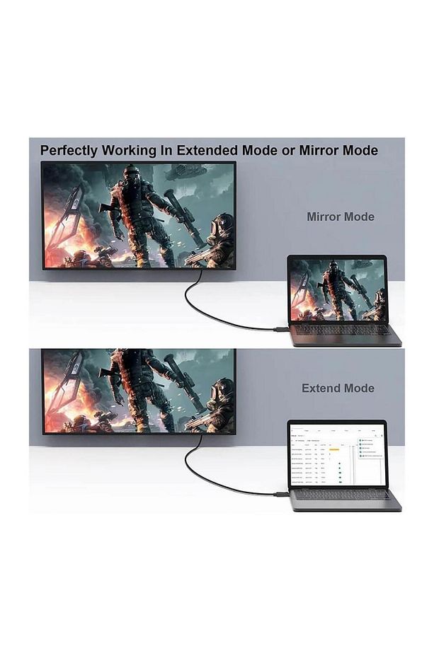 4K 60Hz HDR Mini Displayport Thunderbolt to Hdmi Kablosu - 4K Mini Dp to Hdmi  Kablo - 3m - 6