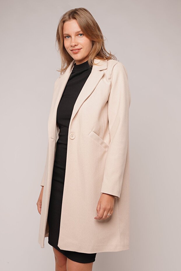 معطف غابريا بزر واحد - 3