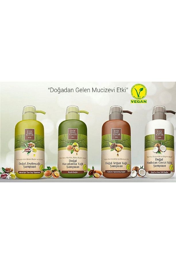 Vegan, Glutensiz Şampuanlar Serisi 600ml 4 Adet - 1