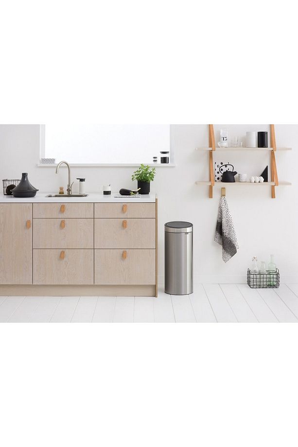 Evrekala Shop Çöp Kutusu Seti Dokunmatik 30 Lt Ve Pedallı 3 Litre Home Trash Bin Set - 5