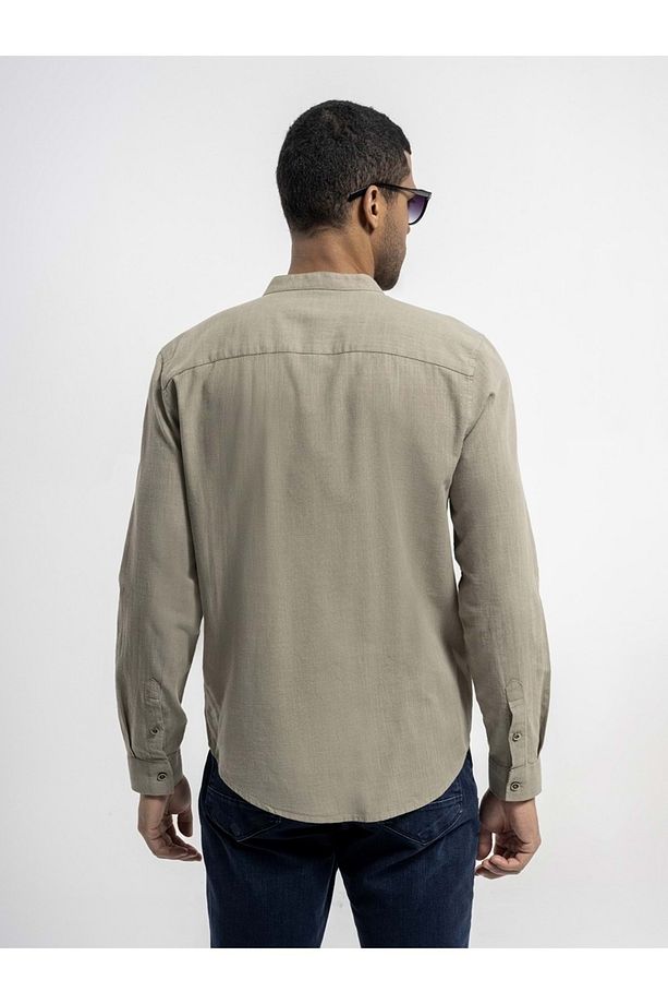 2014781 Hakim Yaka Tek Cep Düğmeli Keten Göm. - - Haki - Xl - St04583-haki-xl - 5