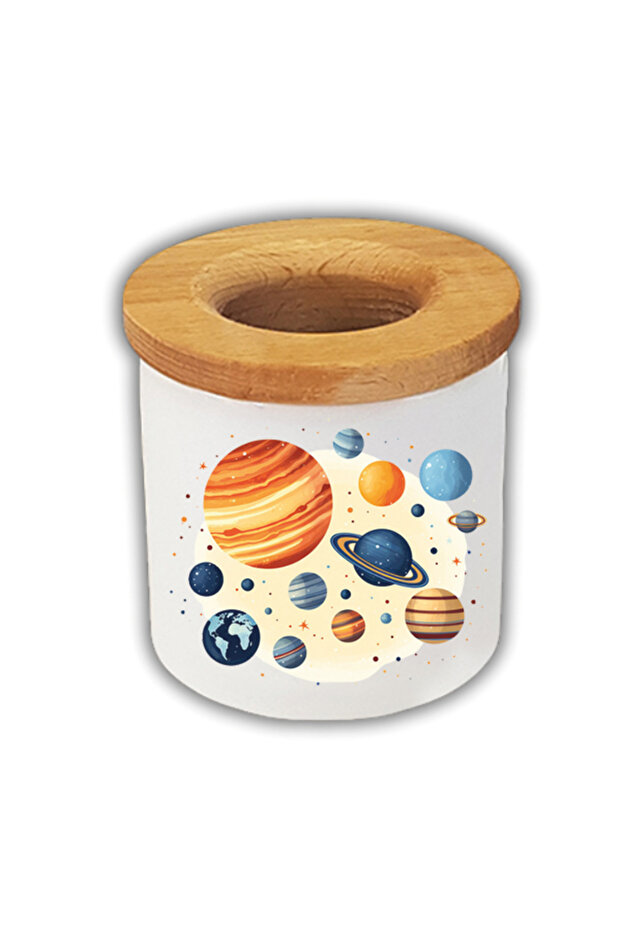 Mixed Planets Printed Pen Holder Pencil Case