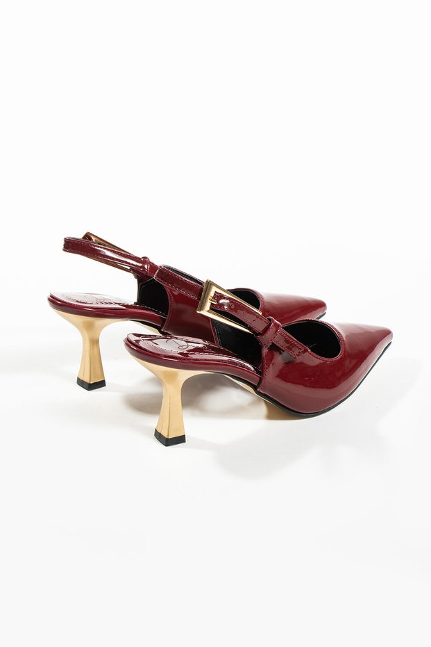 April Women's Buckle Detailed Heeled Shoes