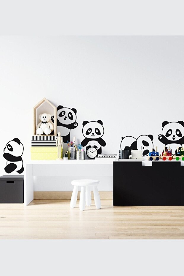 Naughty Pandas Wall Sticker Set Sm0