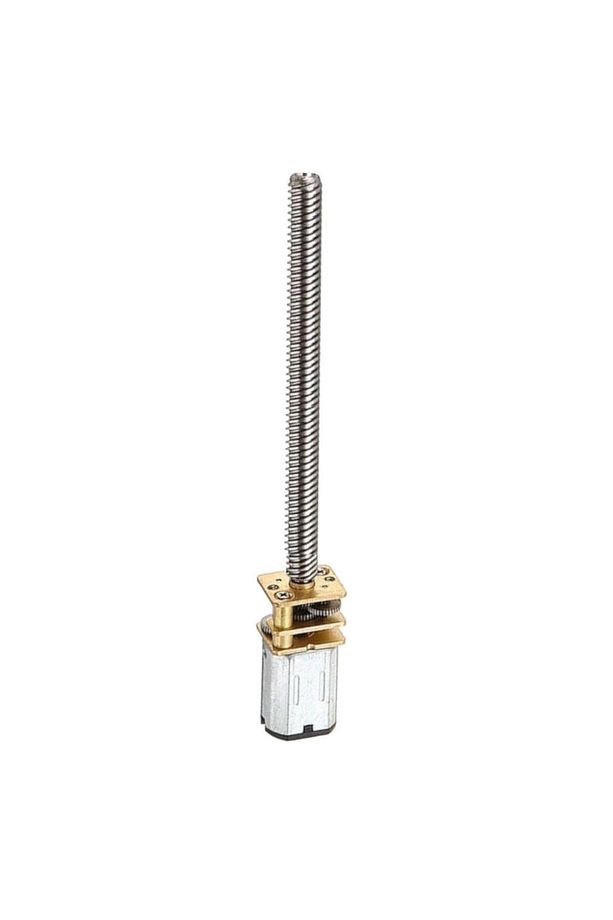 N20 6V DC 300 RPM M3x55 mm Mikro Metal Redüktörlü Uzun Şaftlı Motor - 1