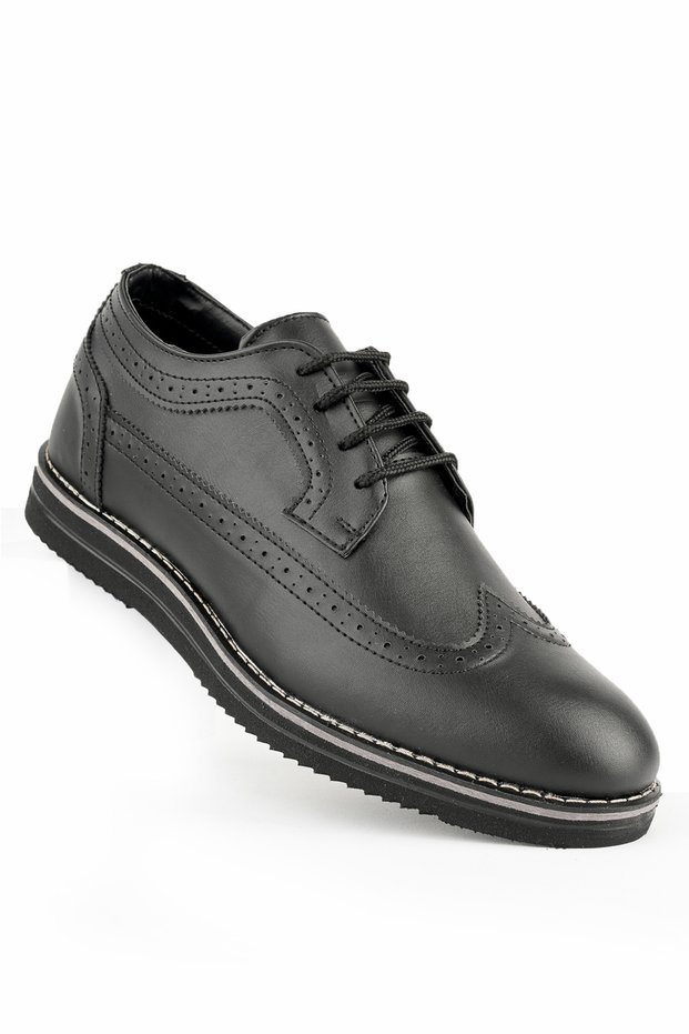 Oxford Men's Shoes Oxford Male Shoes Freemax.1118 Black Skin