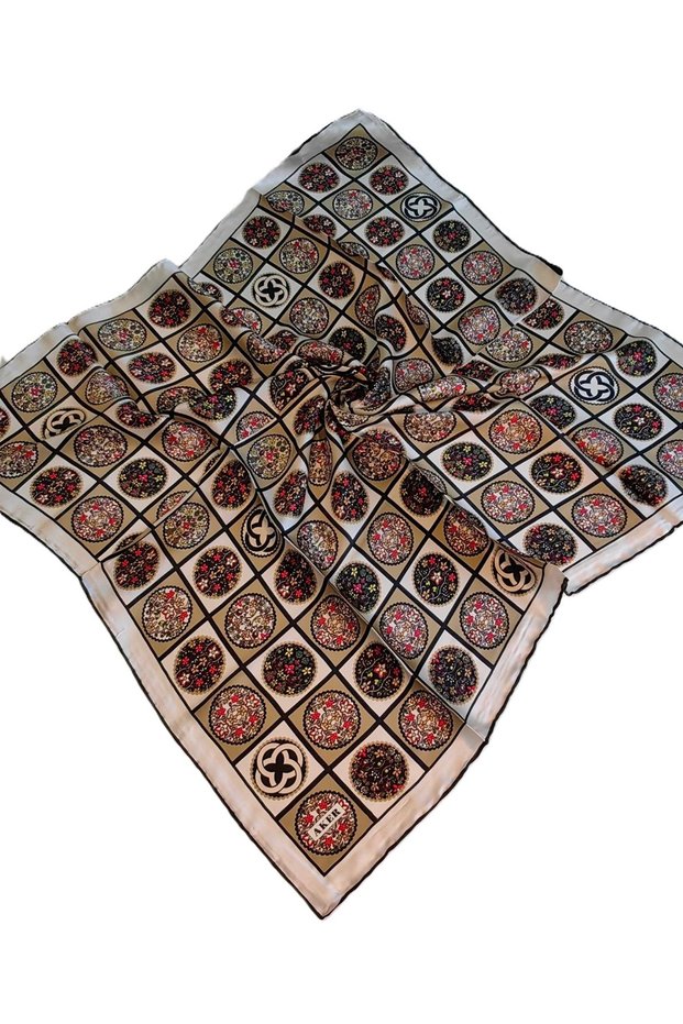 SILK CREPE SATIN SCARF 2024 SUMMER SEASON8864701-311