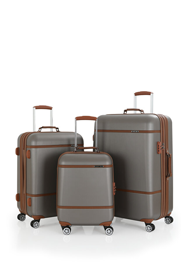 Üçlü Lüx Abs Valiz Seti V209 - 1