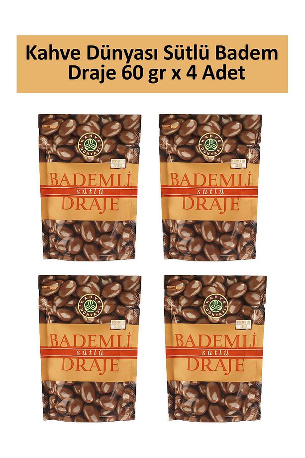 SÜTLÜ BADEM DRAJE 60 GR x 4 Adet - 1