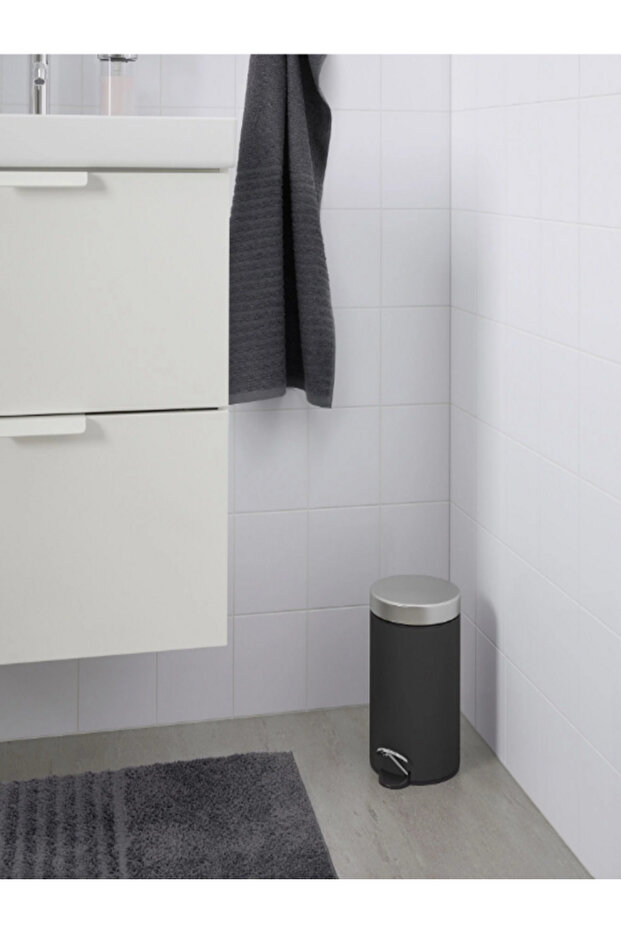 Koyu Gri Renkli Ekoln Çöp Kutusu 3 Lt - 3