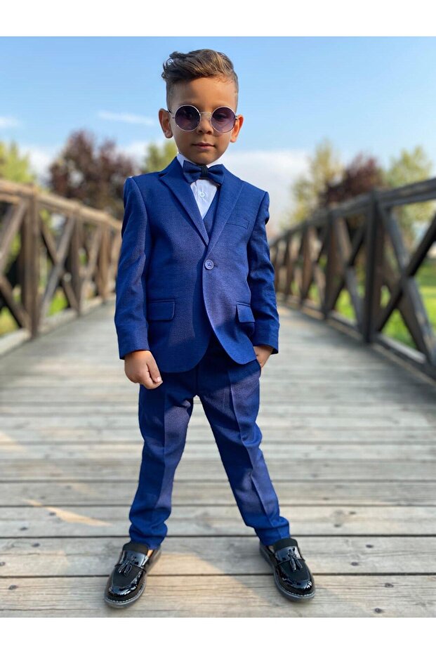 Indigo Five Piece Boy Suit - 4