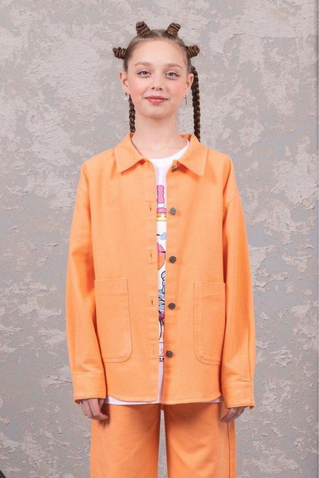 Girl Gabardine Shirt 24y268