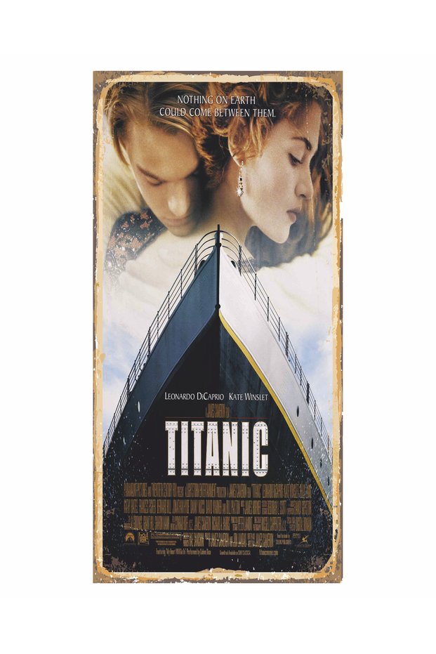 Titanic Cinema Movie Poster Home Decor Painting Mini Retro Wooden Poster