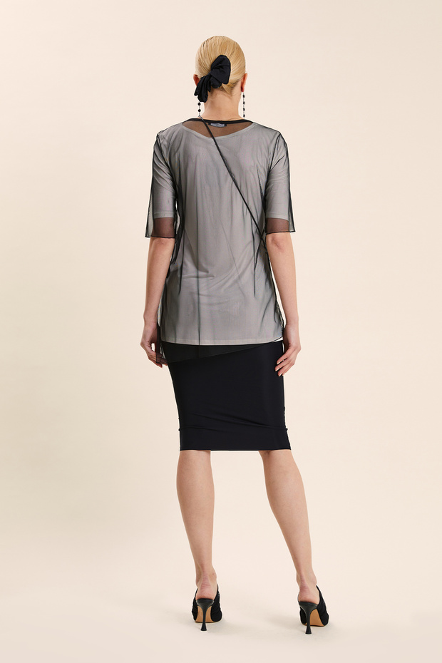 Baskı Detaylı İkili Bluz - 3