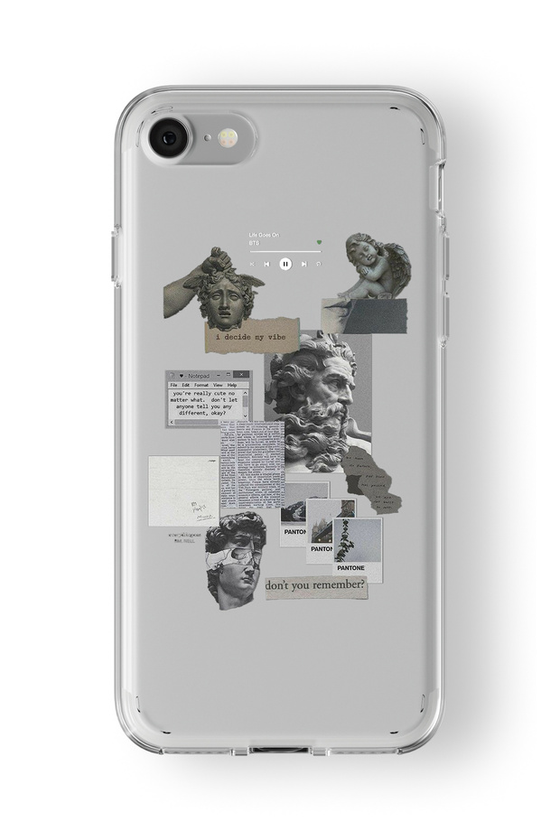 Dont You Remember Design Printed Transparent Case Compatible with iPhone 7 and 8