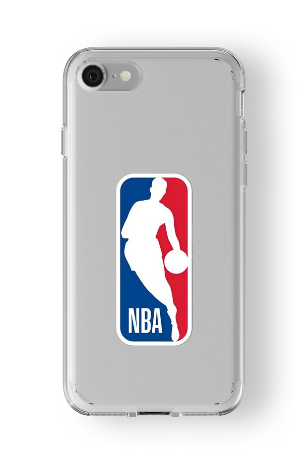 حافظة شفافة مطبوعة بتصميم NBA متوافقة مع هاتف iPhone SE 2020 و2022