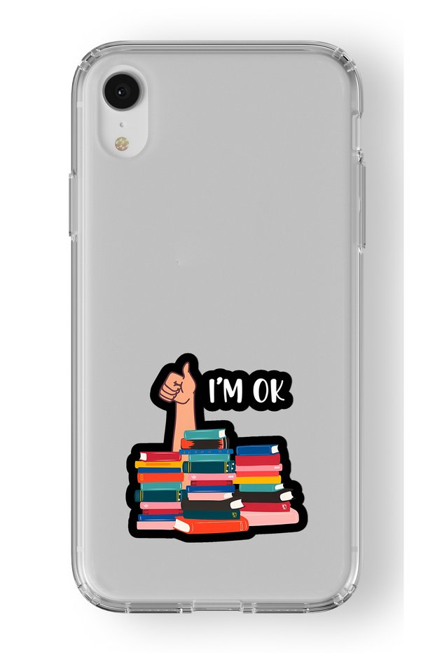 حافظة شفافة مطبوعة بتصميم I'm Good متوافقة مع هاتف iPhone XR