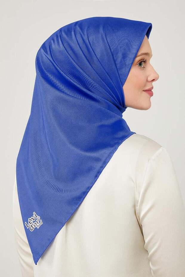 Eșarfă din twill Saks Solid Color Trend - 1