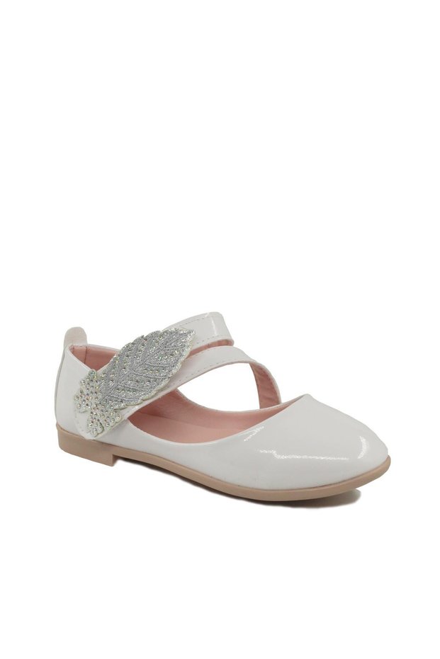 Girl's Daily Flats with Orthopedic Leaf Detail on the Insole