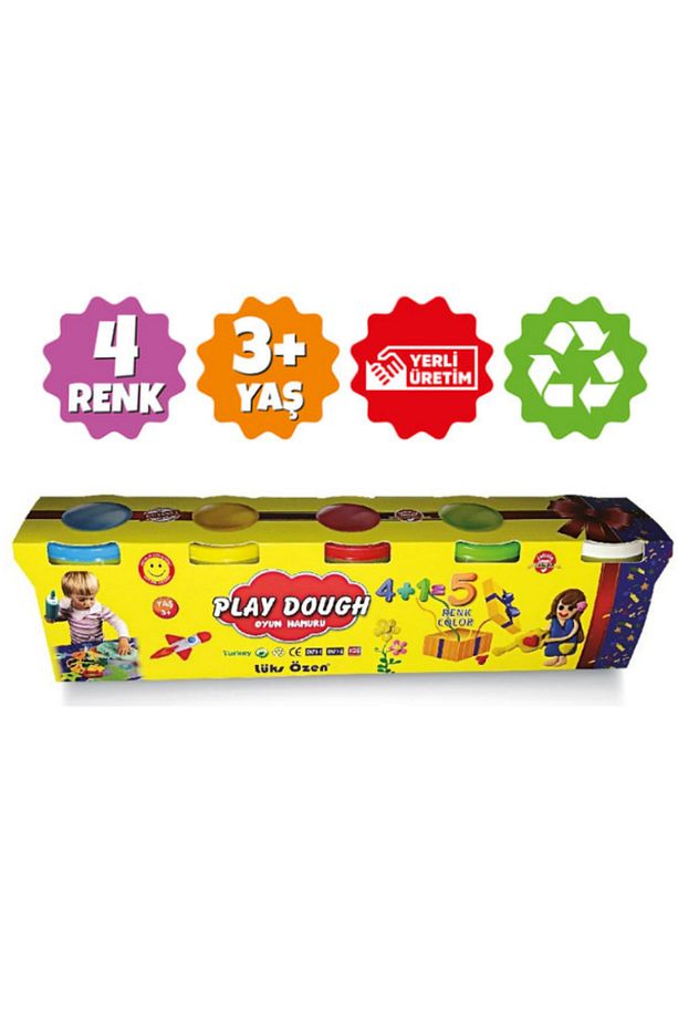 5 Adet Büyük Boy Play Dough Oyun Hamuru - 1