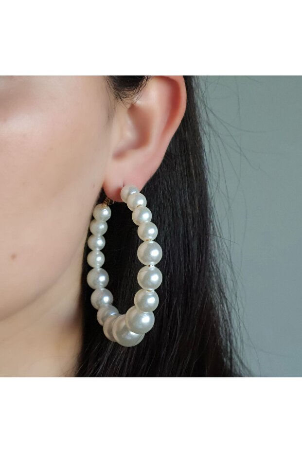 Pearl Circle Küpe