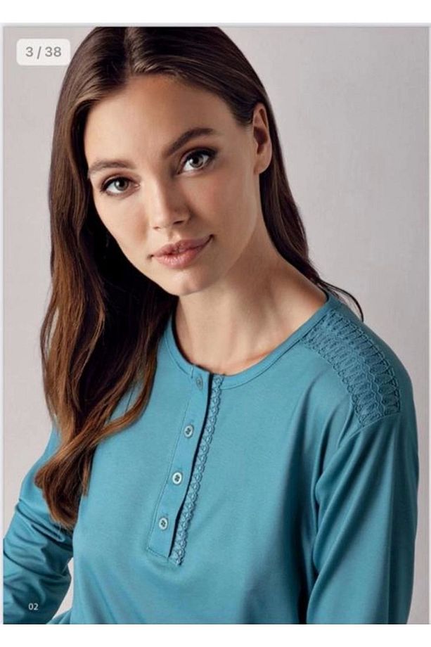 Modal Viscon 2 Li Kışlık Pijama Tk Dg4057 - 1