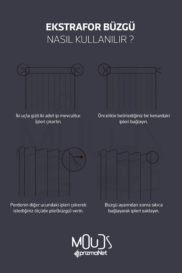 Art 5 Desenli Süet Oturma Odası Salon Fon Perde Dijital Baskılı Ekstrafor Büzgü TEK KANAT PRD-1050 - 4
