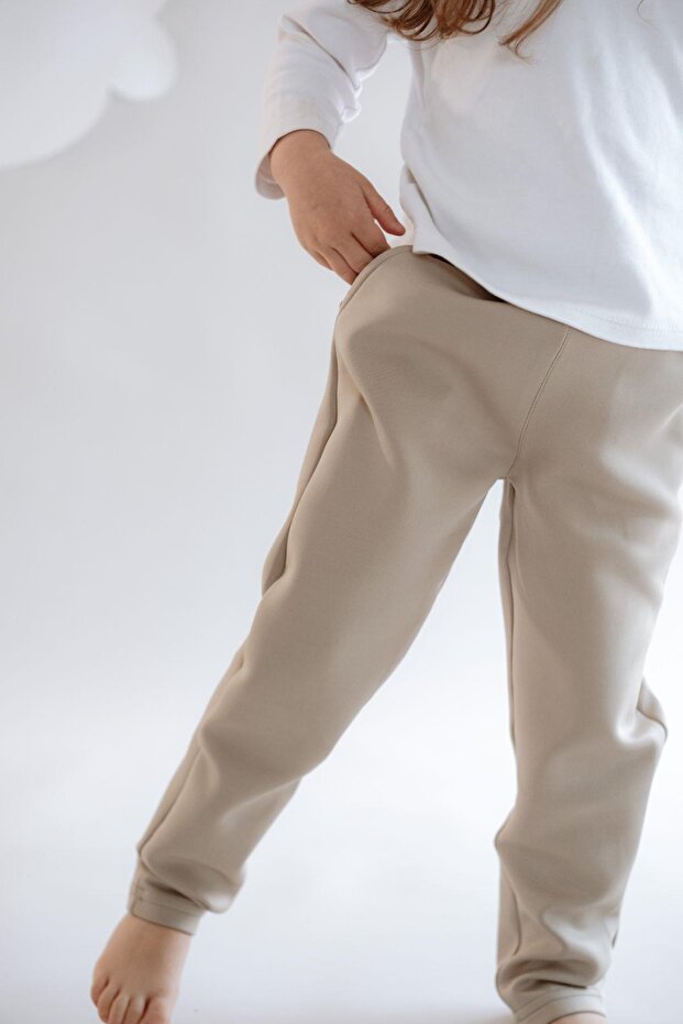 Kız Çocuk Düz Paça Eşofman Altı 870 Taş - 6