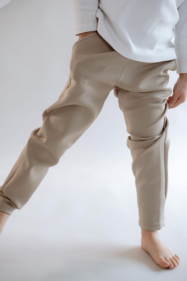 Kız Çocuk Düz Paça Eşofman Altı 870 Taş - 5