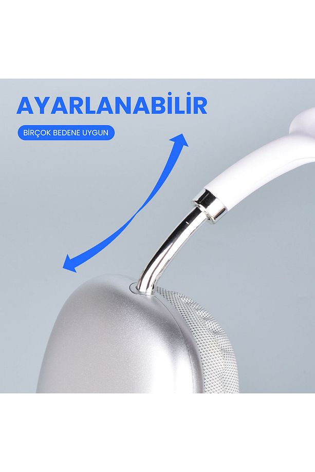 Air Max Kablosuz 5.0 Mikrofonlu Bluetooth Kulaklık Siyah (P9) - 5