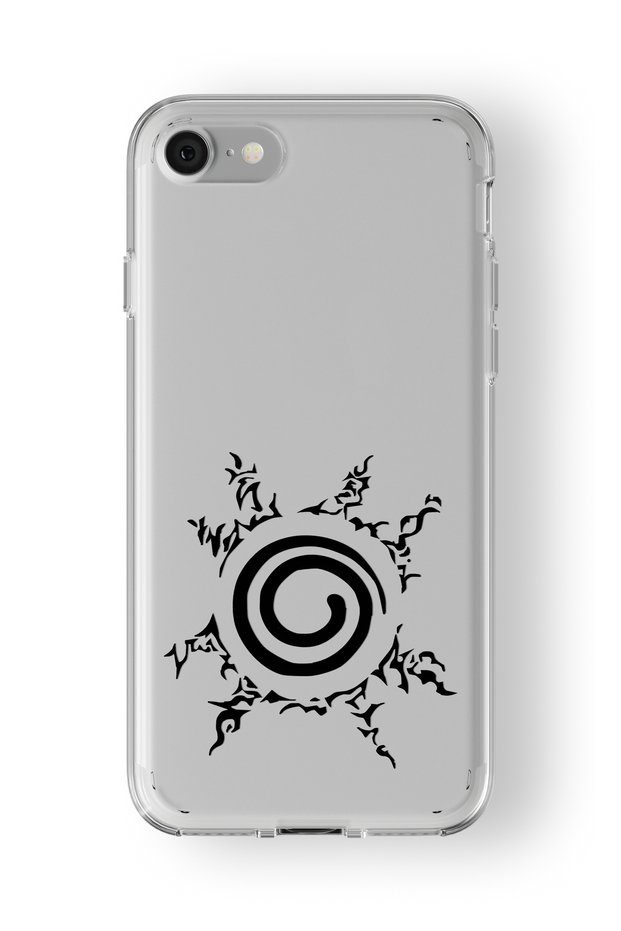 حافظة شفافة مطبوعة بتصميم Naruto Seal متوافقة مع iPhone 6 Plus و6s Plus